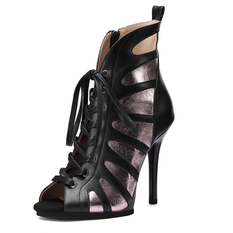 ポンプ ハイヒール ジャズダンスシューズ レースアップ アン - Pump Heel Block のレビューと価格