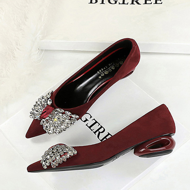 BIGTREE CRYSTAL バタフライデザインのポインテ - Womens Heels のレビューと価格
