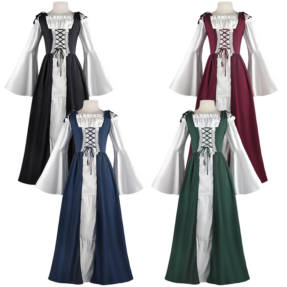 中世風スチームパンク・レースアップドレス、ルネサンス様式のレ - Lace Dress のレビューと価格