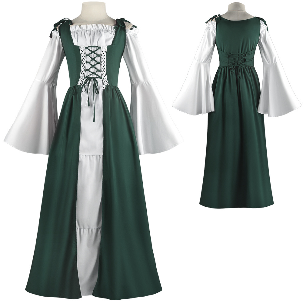 中世風スチームパンク・レースアップドレス、ルネサンス様式のレ - Lace Dress のレビューと価格