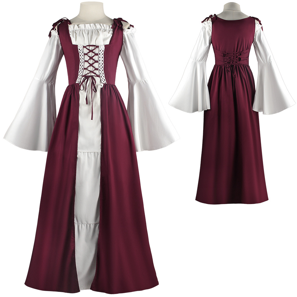 中世風スチームパンク・レースアップドレス、ルネサンス様式のレ - Lace Dress のレビューと価格