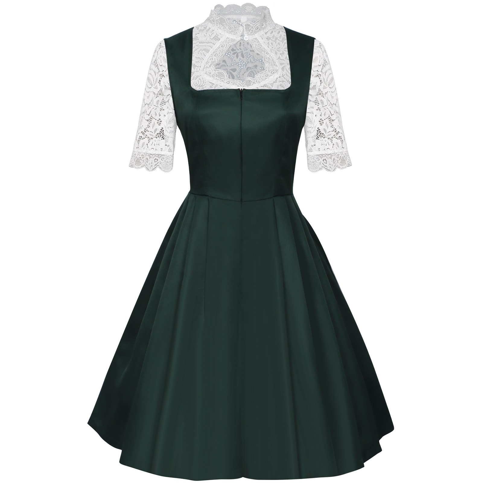 プリーツ入りプリントが施された、エレガントでセクシーなスタイ - Lace Dress のレビューと価格