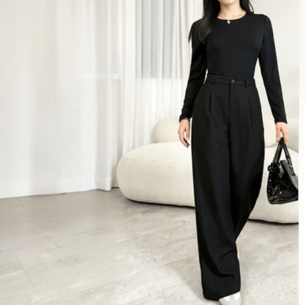 レディース、ワイドレッグのスーツパンツ、ハイウエスト、ストレ - Tailored Trouser Wide のレビューと価格