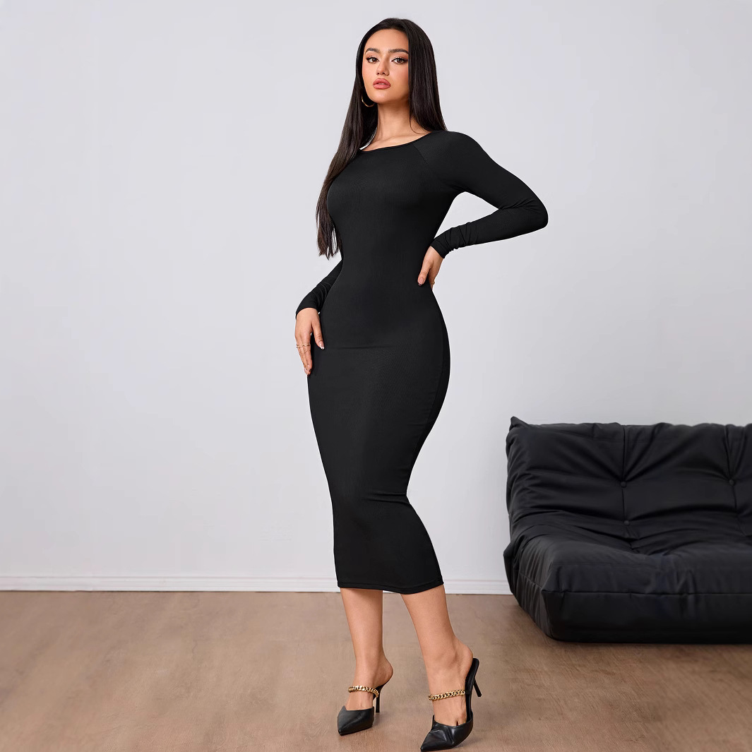 レディースファッション シンプルドレス 春夏 セクシー バッ - Midi Dress のレビューと価格