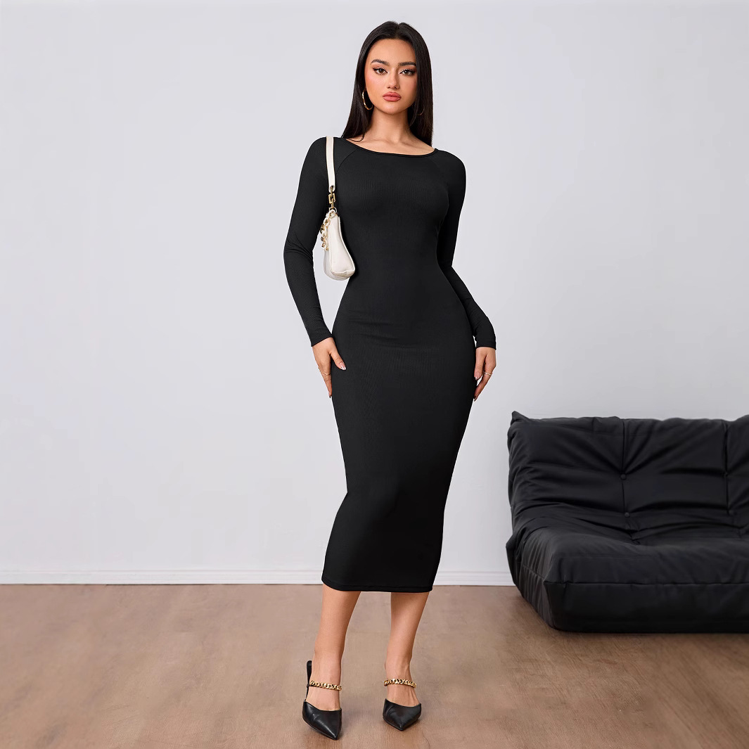 レディースファッション シンプルドレス 春夏 セクシー バッ - Midi Dress のレビューと価格