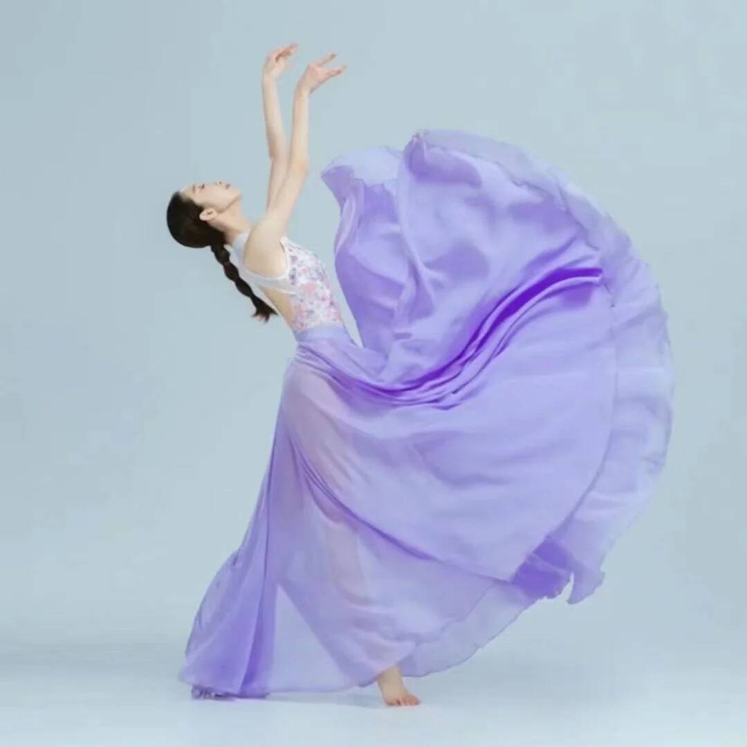 女性と冬 2022 秋ベリーダンスシフォンパープルレースアッ - Formal Skirt のレビューと価格