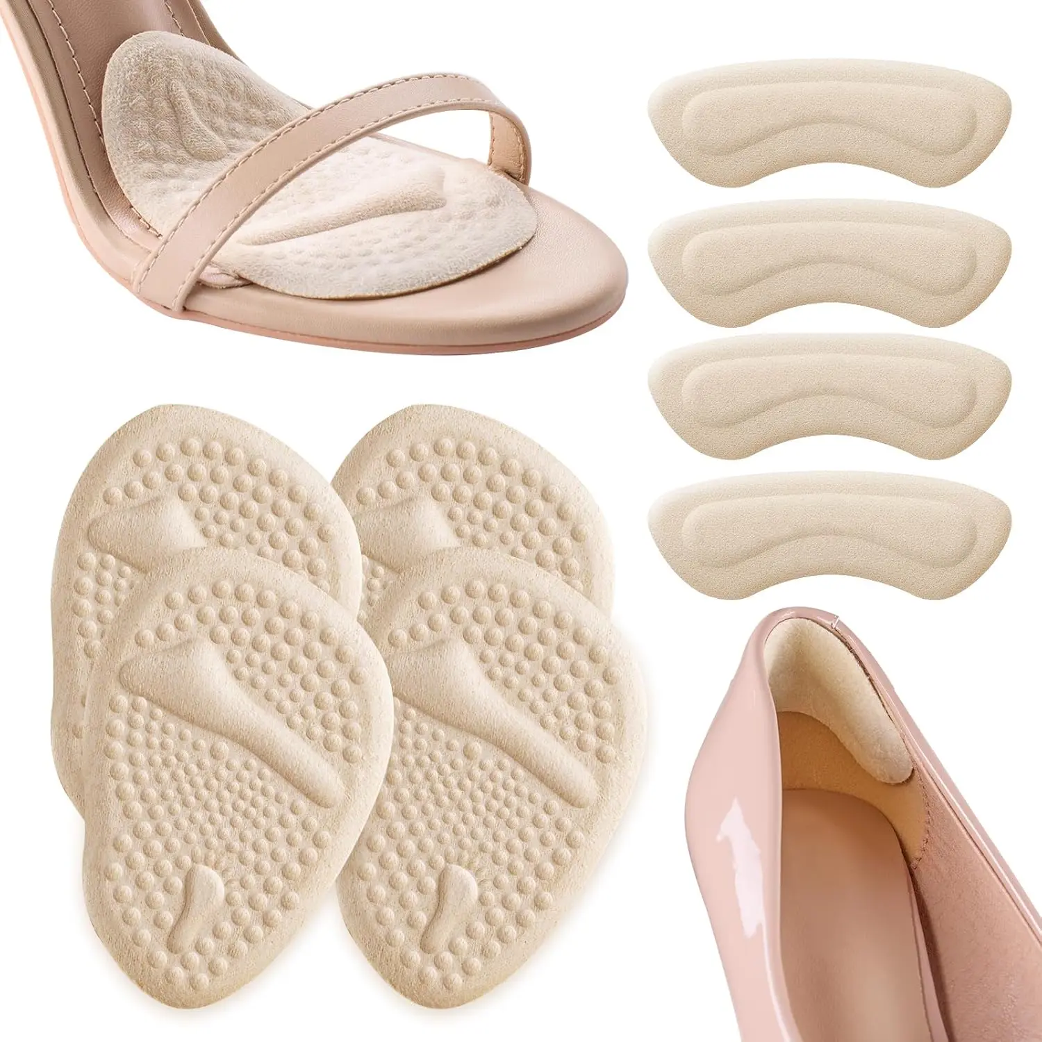 2セットのヒールパッド、足裏クッション、中足骨パッド、女性用 - Womens Heels のレビューと価格
