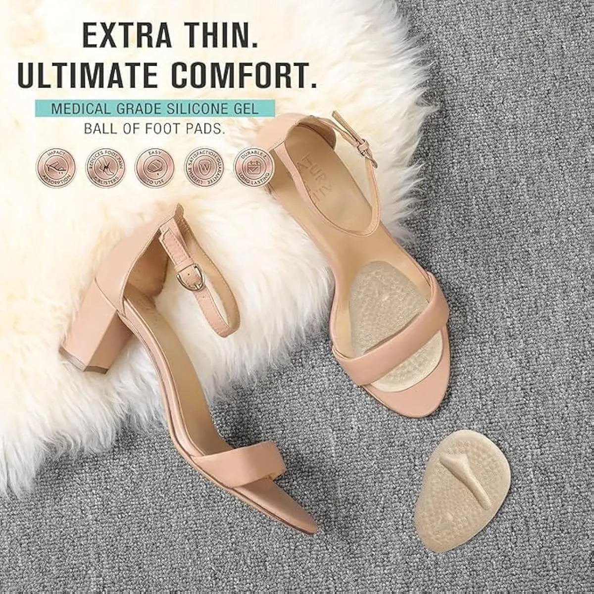 2セットのヒールパッド、足裏クッション、中足骨パッド、女性用 - Womens Heels のレビューと価格